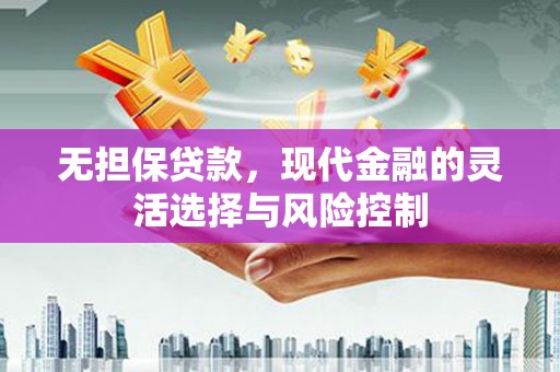 尼勒克无担保贷款，现代金融的灵活选择与风险控制
