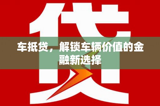 尼勒克车抵贷，解锁车辆价值的金融新选择