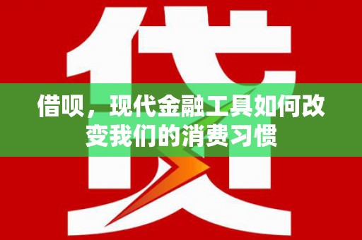 尼勒克借呗，现代金融工具如何改变我们的消费习惯
