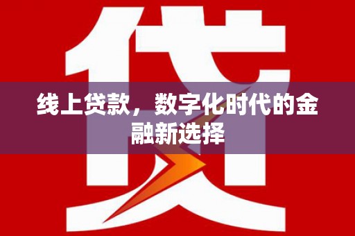 尼勒克线上贷款，数字化时代的金融新选择